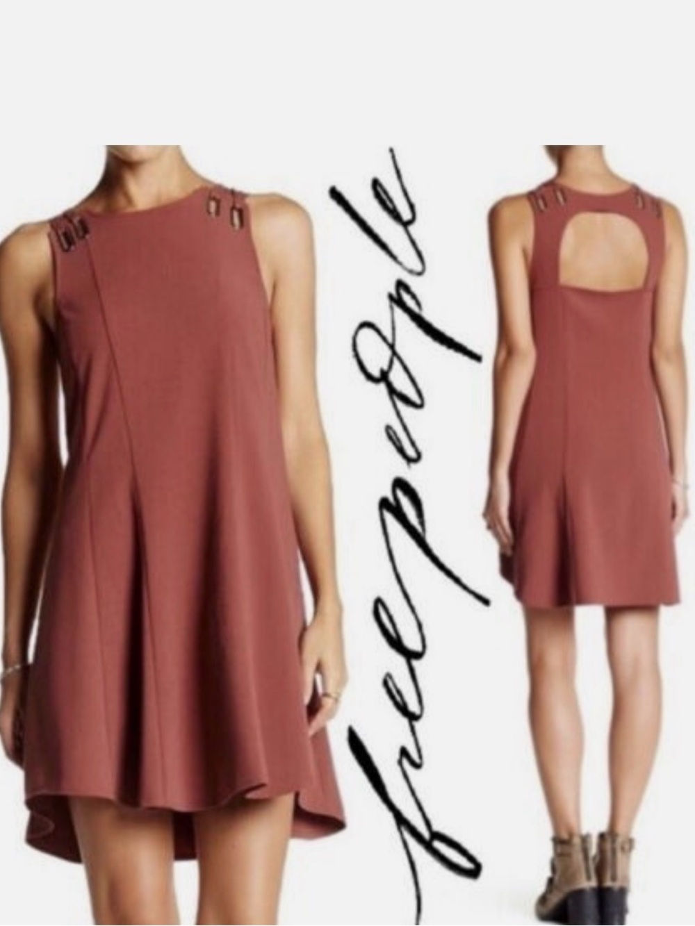 Free People Baby Love Trapeze Mini Dress M